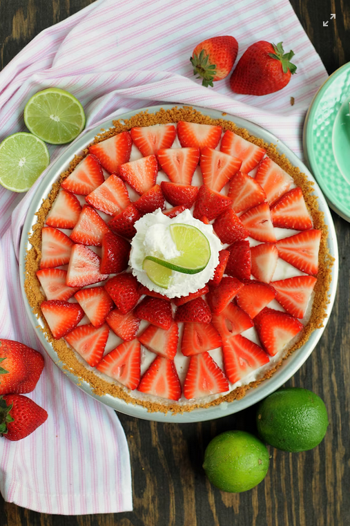 Strawberry Lime Pie